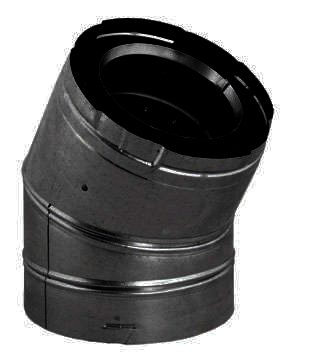 M&G Duravent 30 Degree Elbow - Black