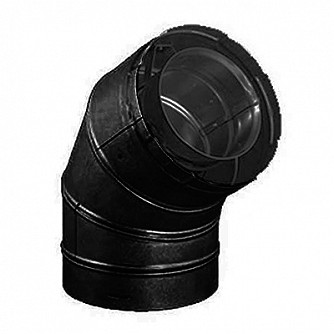 M&G Duravent 60 Degree Elbow - Black