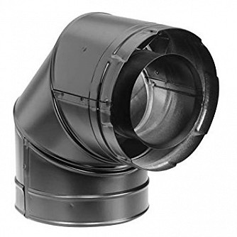 M&G Duravent 90 Degree Elbow - Black