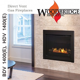 DV1400 Direct Vent Gas Fireplace (29" Viewing Area)