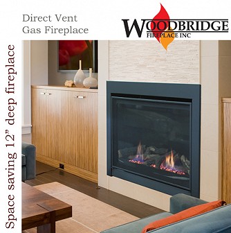 DV1800 Direct Vent Gas Fireplace (36" Viewing Area)