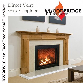 DV32CV Direct Vent Gas Fireplace (32" Viewing Area)