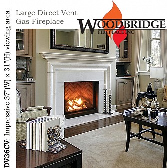 DV36CV-E Direct Vent Gas Fireplace (36" Viewing Area)