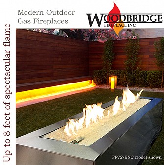 FIRE FEATURE ENCLOSURE Outdoor Gas Fireplace