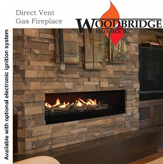 NEWPORT Direct Vent Gas Fireplace (60" Viewing Area)
