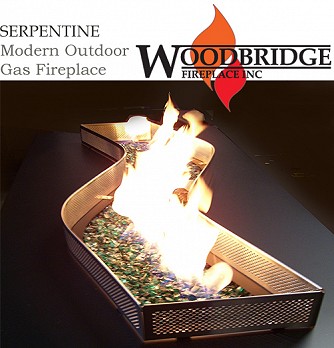 SERPENTINE Outdoor Gas Fireplace